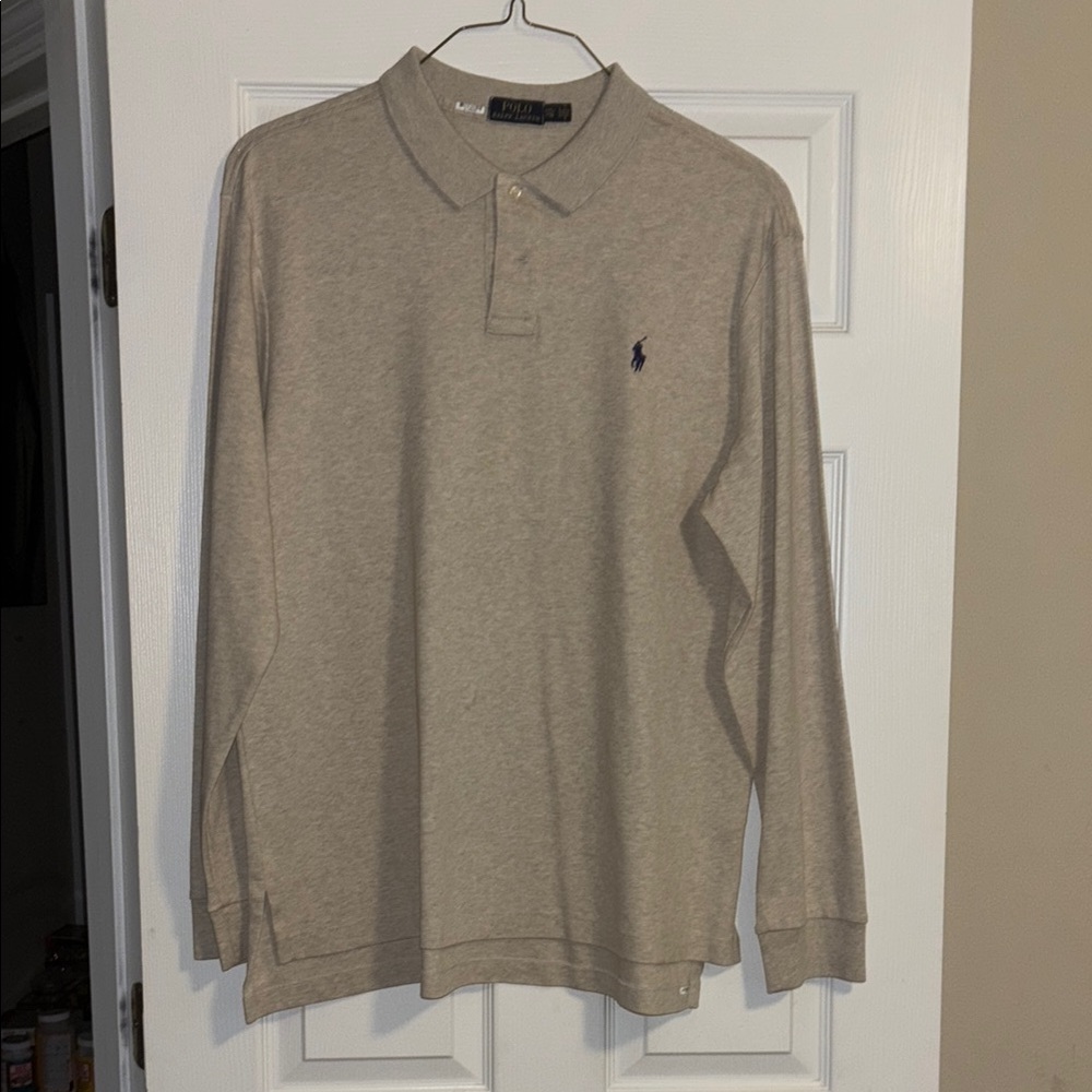 Polo by Ralph Lauren Tan Men's Polo Shirt